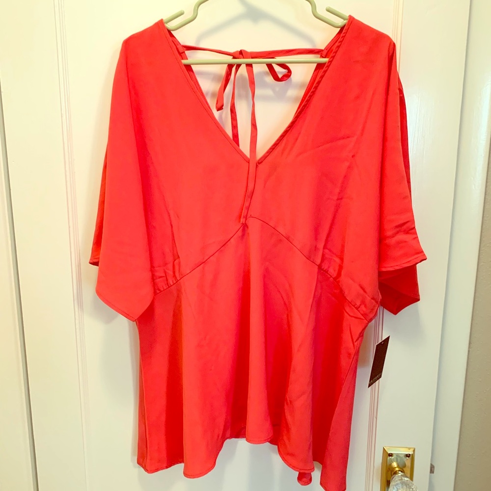 Eloquii V-Neck Kimono Sleeve Top NWT